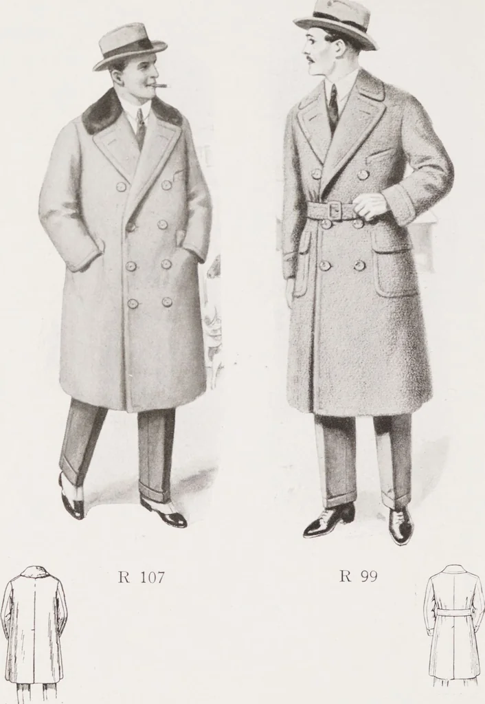 An illustration from Minister's report of fashion for gentlemen (Autumn & Winter, 1928-29), 1928, leaf 16