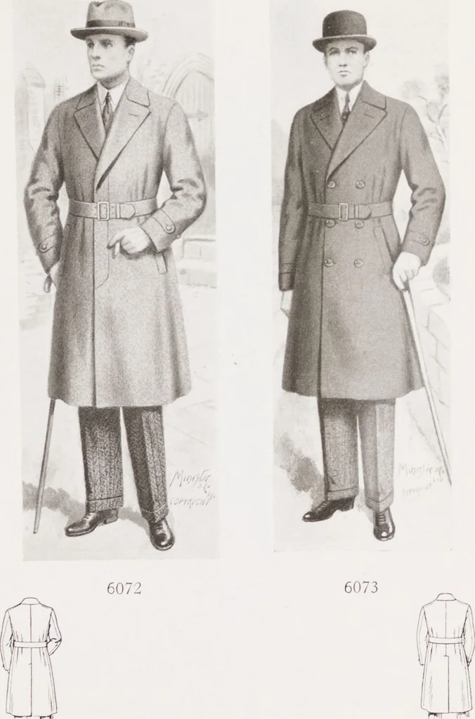 An illustration from Minister's report of fashion for gentlemen (Autumn & Winter, 1928-29), 1928, leaf 17