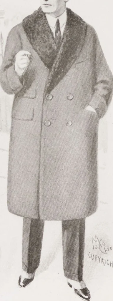 An illustration from Minister's report of fashion for gentlemen (Autumn & Winter, 1928-29), 1928, leaf 8