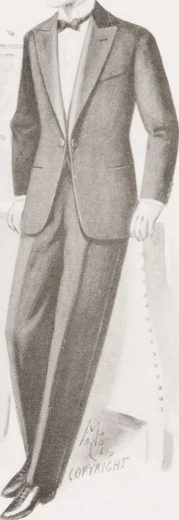 An illustration from Minister's report of fashion for gentlemen (Autumn & Winter, 1928-29), 1928, leaf 9