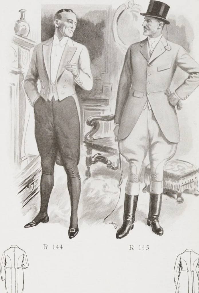 An illustration from Minister's report of fashion for gentlemen (Autumn & Winter, 1929-30), 1929, leaf 12