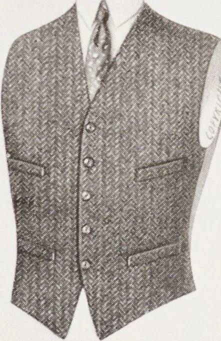 An illustration from Minister's report of fashion for gentlemen (Autumn & Winter, 1929-30), 1929, leaf 17