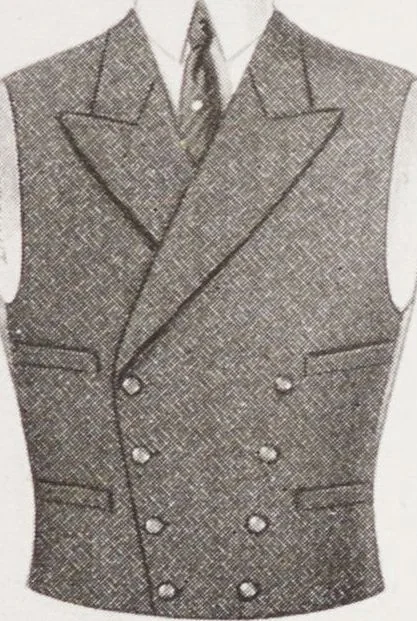 An illustration from Minister's report of fashion for gentlemen (Autumn & Winter, 1929-30), 1929, leaf 17