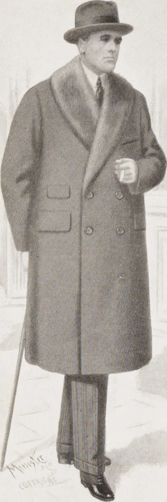 An illustration from Minister's report of fashion for gentlemen (Autumn & Winter, 1929-30), 1929, leaf 18