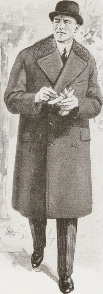 An illustration from Minister's report of fashion for gentlemen (Autumn & Winter, 1929-30), 1929, leaf 8