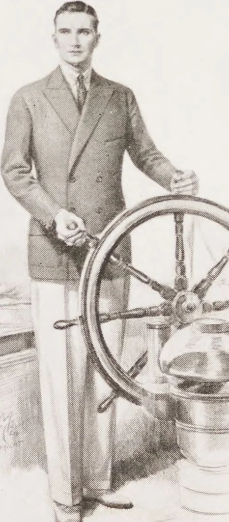 An illustration from Minister's report of fashion for gentlemen (Spring & Summer, 1929), 1929, leaf 3