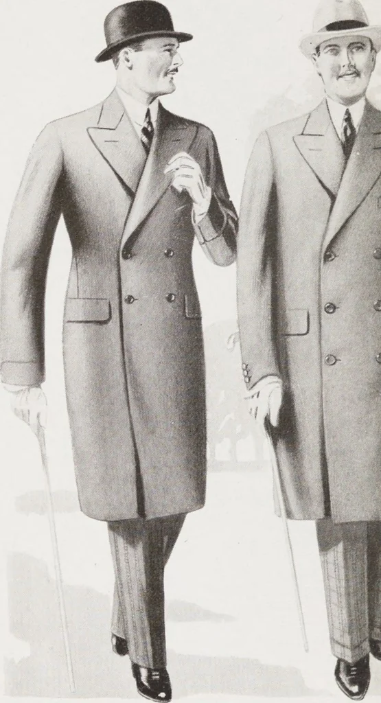 An illustration from Minister's report of fashion for gentlemen (Autumn & Winter, 1930-31), 1930, leaf 10