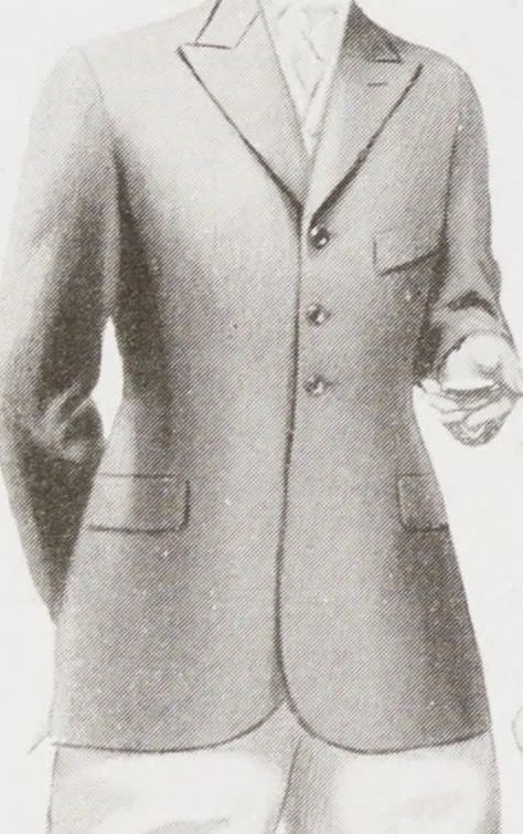 An illustration from Minister's report of fashion for gentlemen (Autumn & Winter, 1930-31), 1930, leaf 14