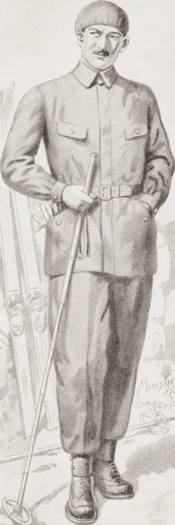 An illustration from Minister's report of fashion for gentlemen (Autumn & Winter, 1930-31), 1930, leaf 18