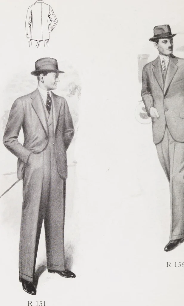 An illustration from Minister's report of fashion for gentlemen (Spring & Summer, 1930), 1930, leaf 10