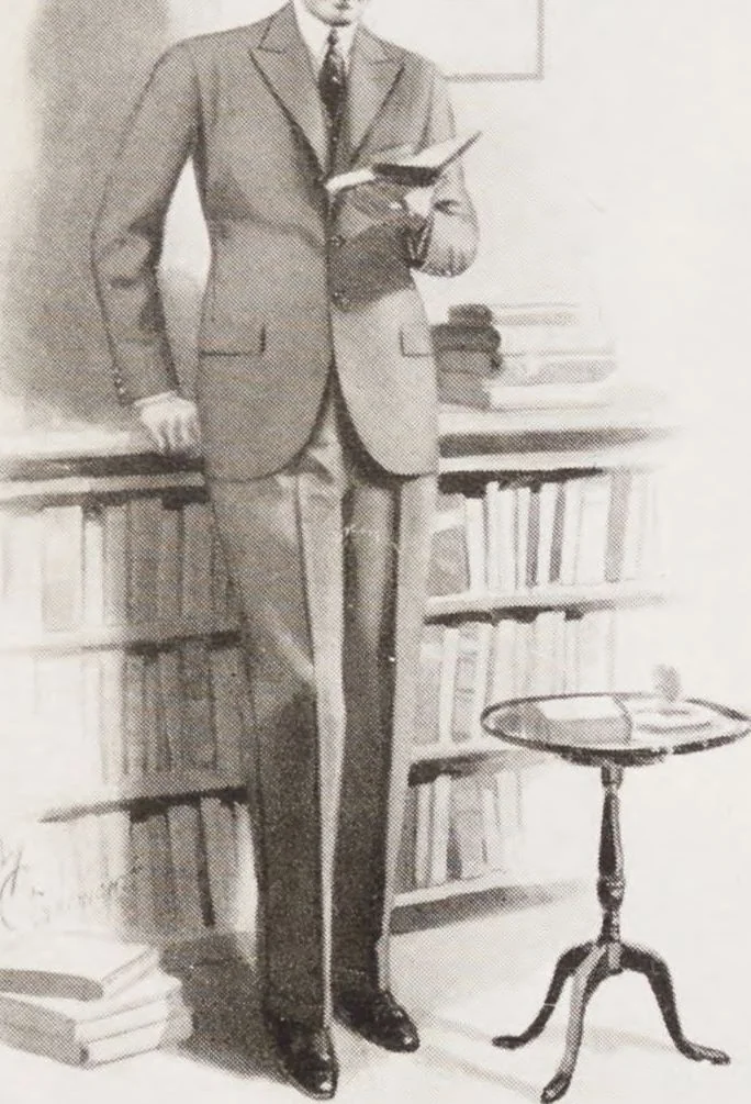 An illustration from Minister's report of fashion for gentlemen (Spring & Summer, 1930), 1930, leaf 3