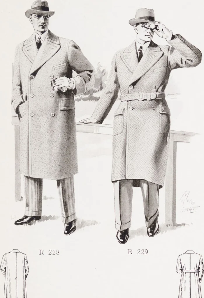 An illustration from Minister's report of fashion for gentlemen (Autumn & Winter, 1931-32), 1931, leaf 13
