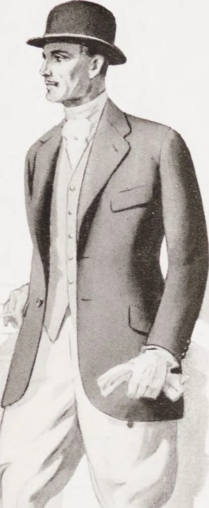 An illustration from Minister's report of fashion for gentlemen (Autumn & Winter, 1931-32), 1931, leaf 15