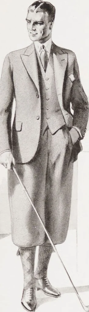 An illustration from Minister's report of fashion for gentlemen (Autumn & Winter, 1931-32), 1931, leaf 15