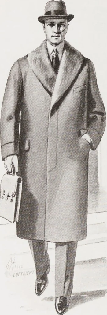 An illustration from Minister's report of fashion for gentlemen (Autumn & Winter, 1931-32), 1931, leaf 6