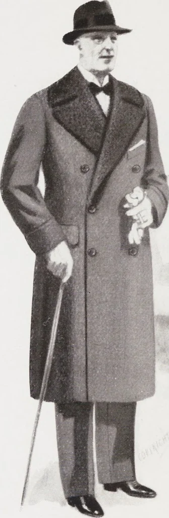 An illustration from Minister's report of fashion for gentlemen (Autumn & Winter, 1932-33), 1932, leaf 10