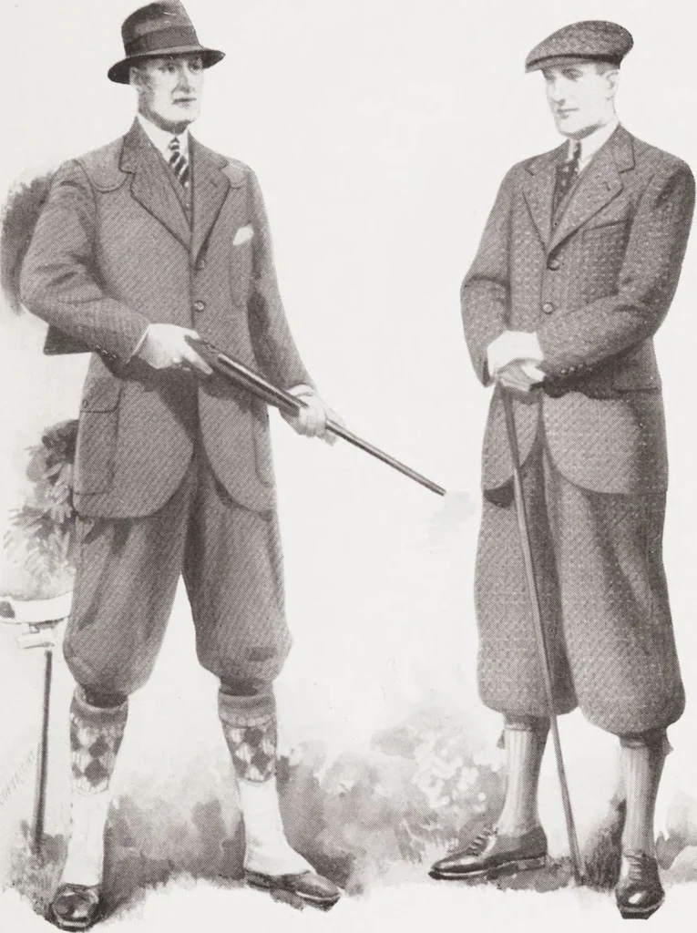 An illustration from Minister's report of fashion for gentlemen (Autumn & Winter, 1932-33), 1932, leaf 13
