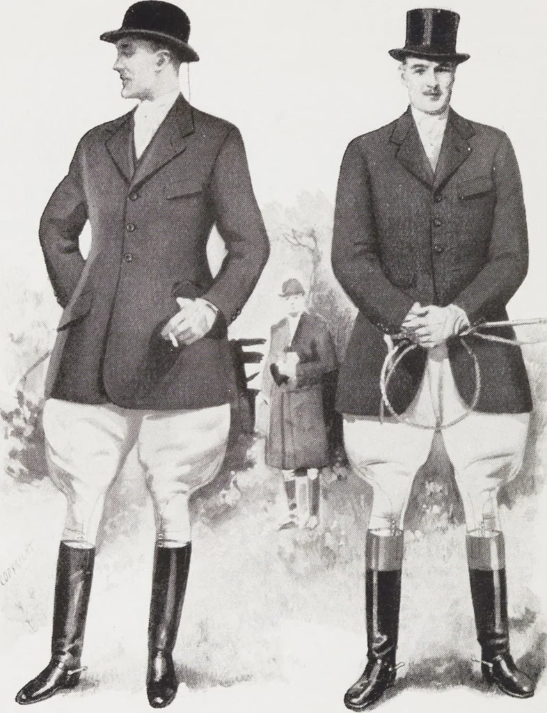 An illustration from Minister's report of fashion for gentlemen (Autumn & Winter, 1932-33), 1932, leaf 14