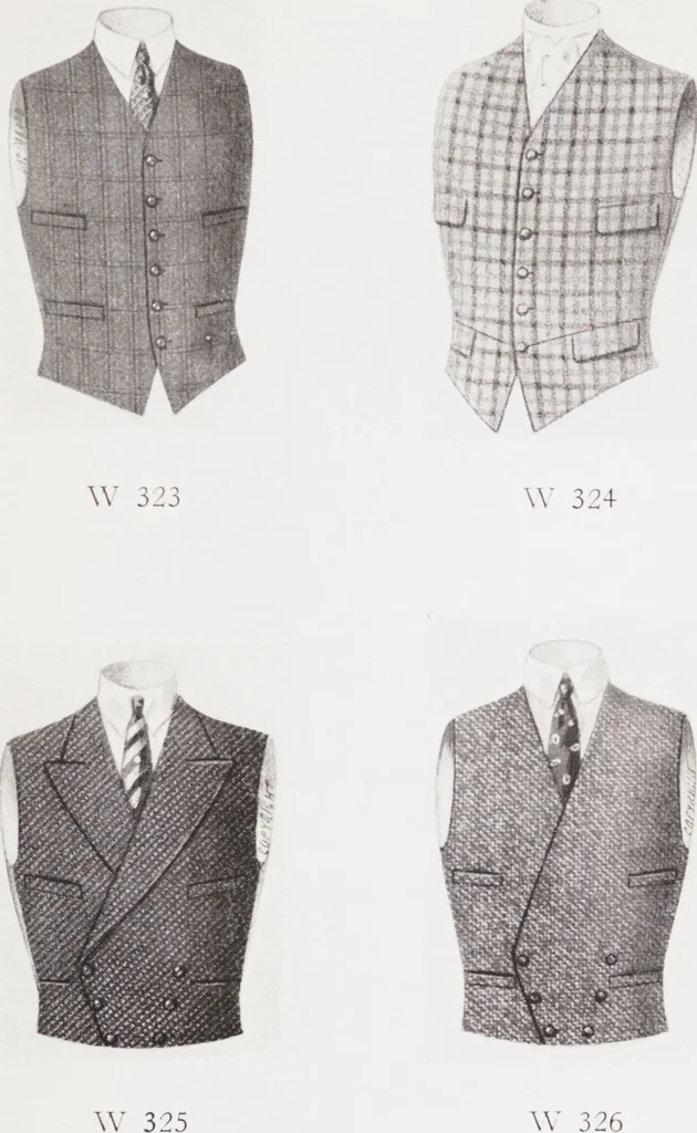 An illustration from Minister's report of fashion for gentlemen (Autumn & Winter, 1932-33), 1932, leaf 17
