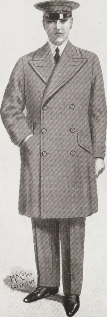 An illustration from Minister's report of fashion for gentlemen (Autumn & Winter, 1932-33), 1932, leaf 4