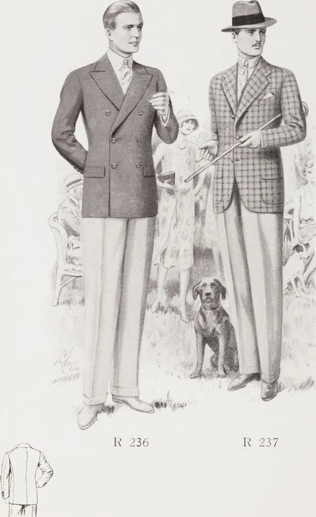 An illustration from Minister's report of fashion for gentlemen (Spring & Summer, 1932), 1932, leaf 4