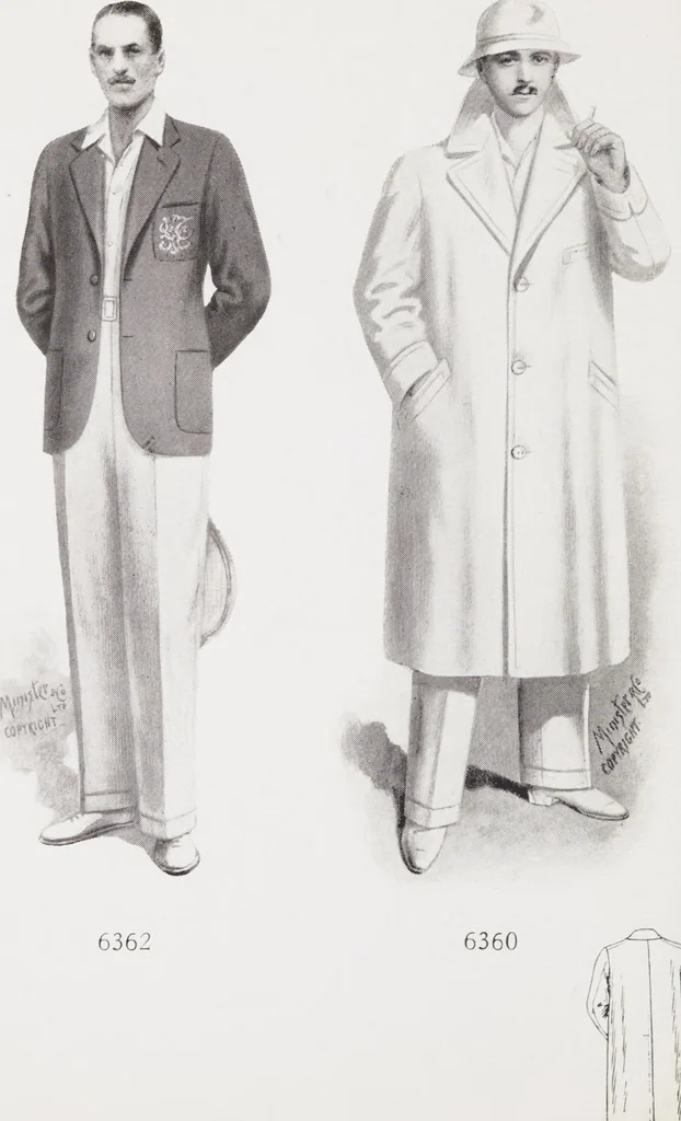 An illustration from Minister's report of fashion for gentlemen (Spring & Summer, 1933), 1933, leaf 14