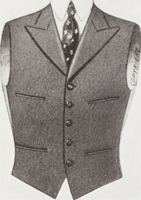 An illustration from Minister's report of fashion for gentlemen (Spring & Summer, 1933), 1933, leaf 16