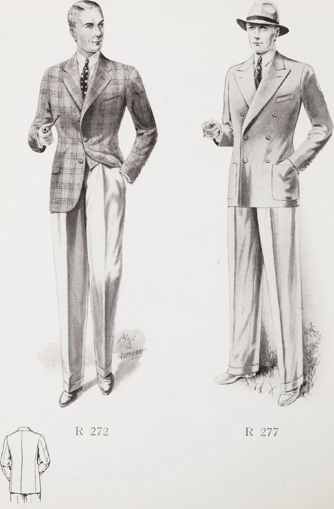 An illustration from Minister's report of fashion for gentlemen (Spring & Summer, 1933), 1933, leaf 6