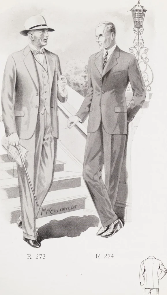 An illustration from Minister's report of fashion for gentlemen (Spring & Summer, 1933), 1933, leaf 7
