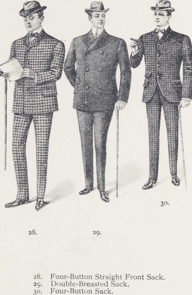An illustration from W. J. Mahon's catalogs for men's fashions (Fall & Winter, 1901-02), 1901, leaf 3