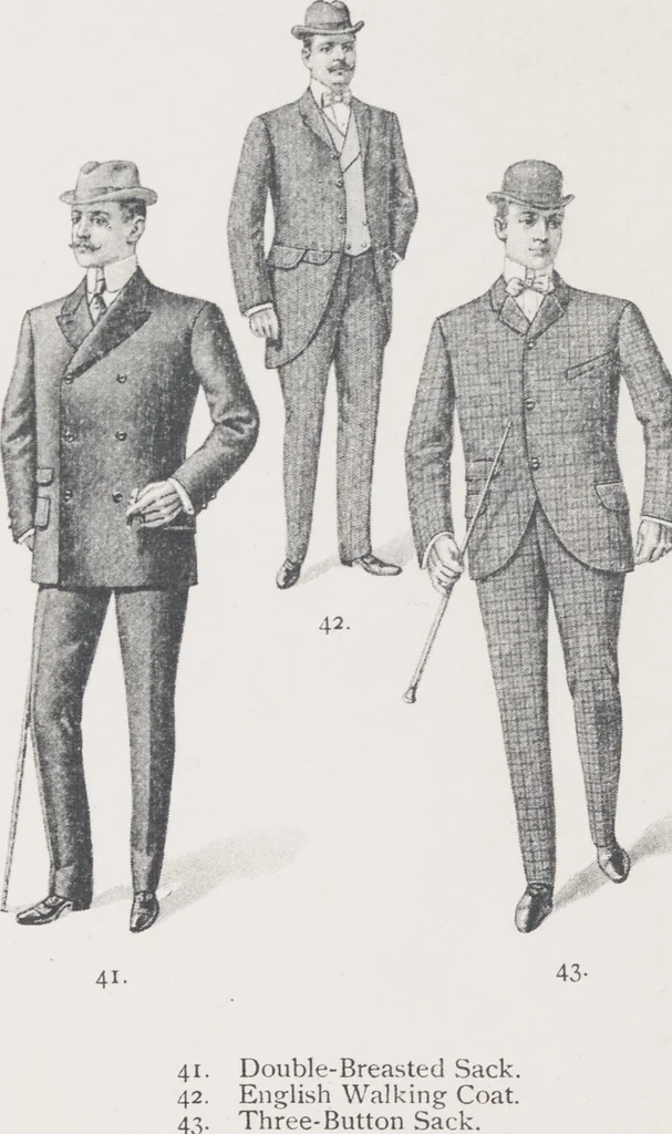 An illustration from W. J. Mahon's catalogs for men's fashions (Spring & Summer, 1901), 1901, leaf 10