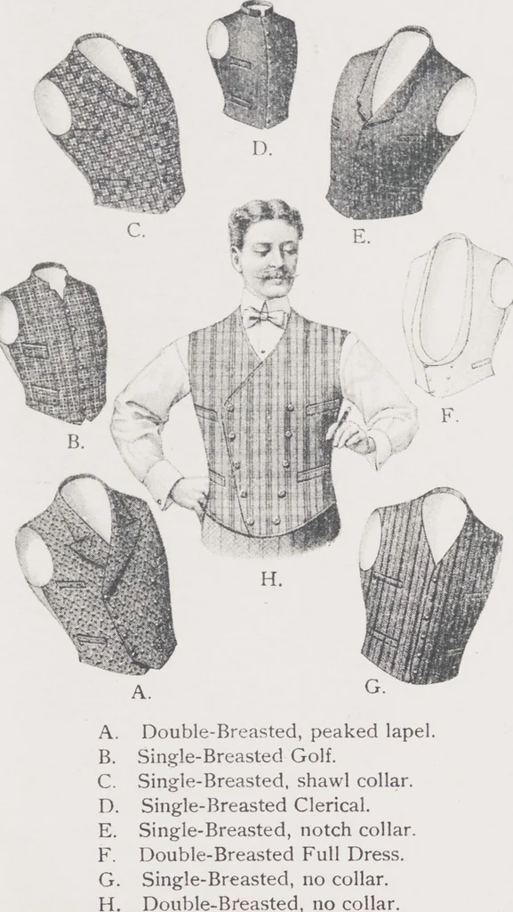 An illustration from W. J. Mahon's catalogs for men's fashions (Spring & Summer, 1901), 1901, leaf 13