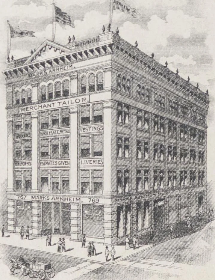 An illustration from W. J. Mahon's catalogs for men's fashions (Spring & Summer, 1901), 1901, leaf 14