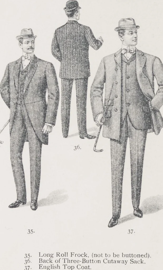 An illustration from W. J. Mahon's catalogs for men's fashions (Spring & Summer, 1901), 1901, leaf 8