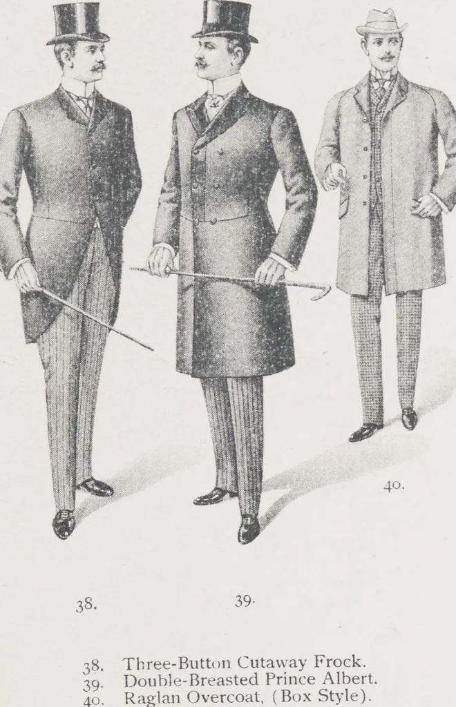 An illustration from W. J. Mahon's catalogs for men's fashions (Spring & Summer, 1901), 1901, leaf 9