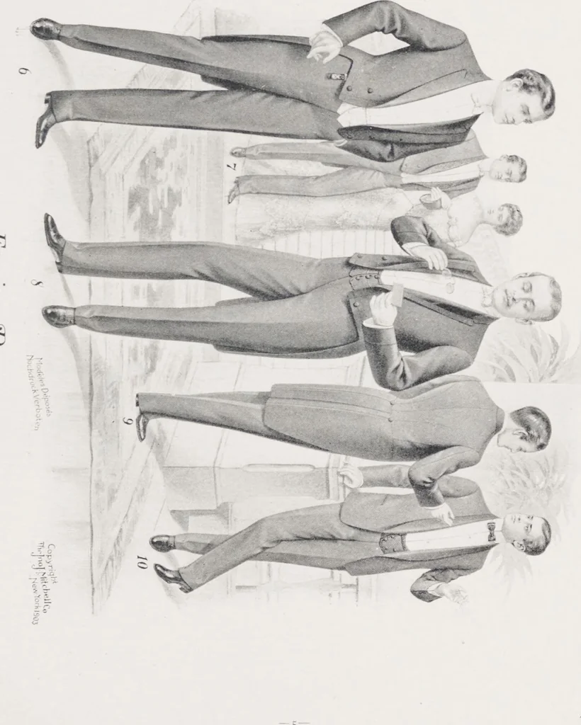 An illustration from W. J. Mahon's catalogs for men's fashions (Fall & Winter, 1903-04), 1903, leaf 7