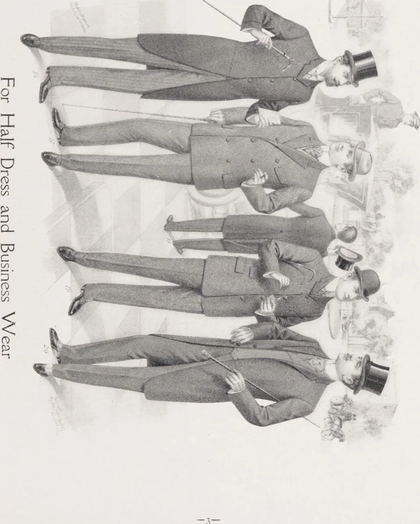 An illustration from W. J. Mahon's catalogs for men's fashions (Spring & Summer, 1904), 1904, leaf 5