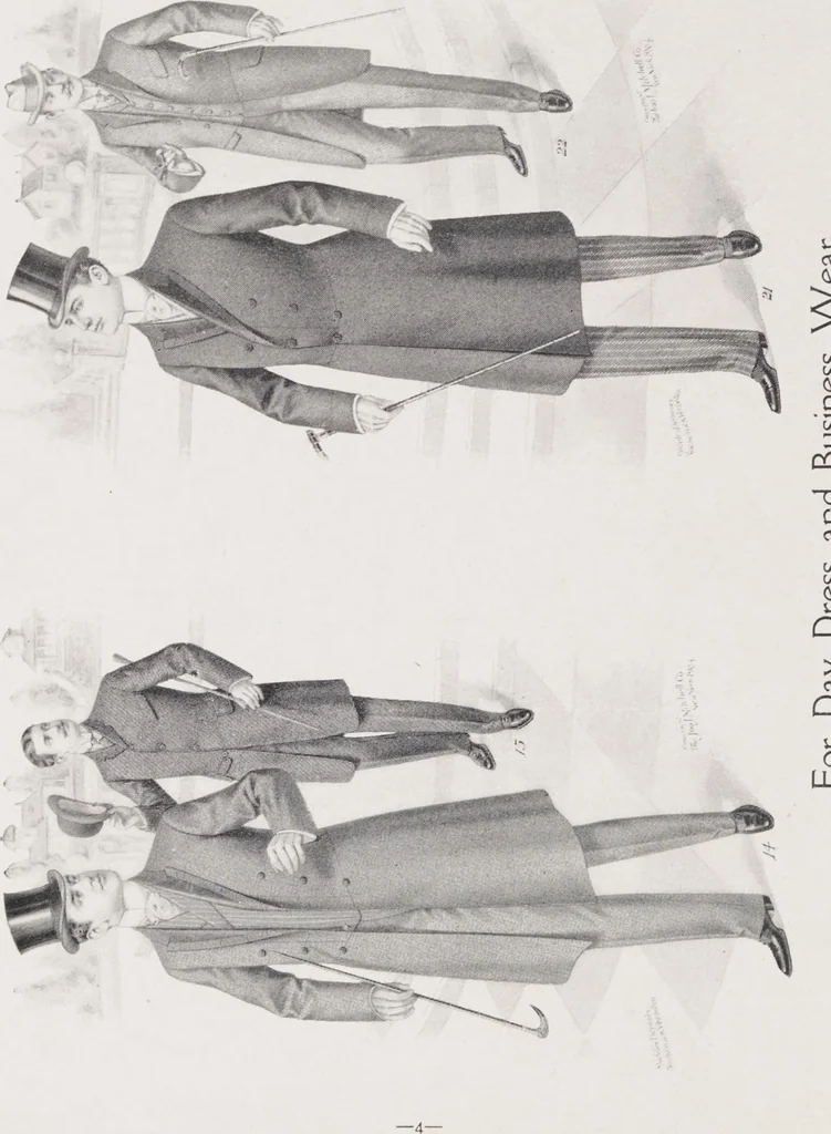 An illustration from W. J. Mahon's catalogs for men's fashions (Spring & Summer, 1904), 1904, leaf 6