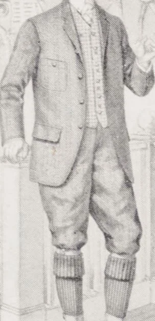 An illustration from W. J. Mahon's catalogs for men's fashions (Spring & Summer, 1904), 1904, leaf 7