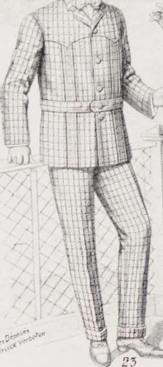 An illustration from W. J. Mahon's catalogs for men's fashions (Spring & Summer, 1904), 1904, leaf 8