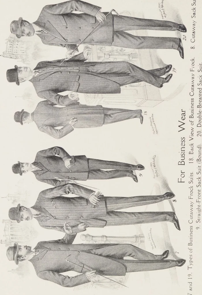 An illustration from W. J. Mahon's catalogs for men's fashions (Fall & Winter, 1905-06), 1905, leaf 6
