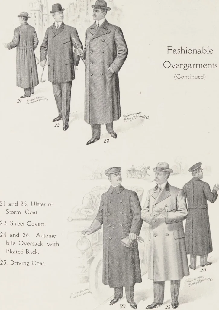 An illustration from W. J. Mahon's catalogs for men's fashions (Fall & Winter, 1905-06), 1905, leaf 8