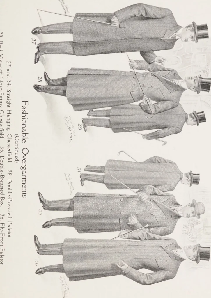 An illustration from W. J. Mahon's catalogs for men's fashions (Fall & Winter, 1905-06), 1905, leaf 9