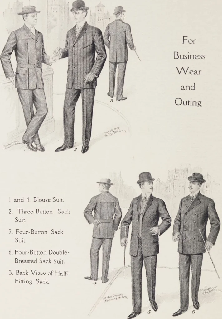 An illustration from W. J. Mahon's catalogs for men's fashions (Fall & Winter, 1905-06 v.2), 1905, leaf 4
