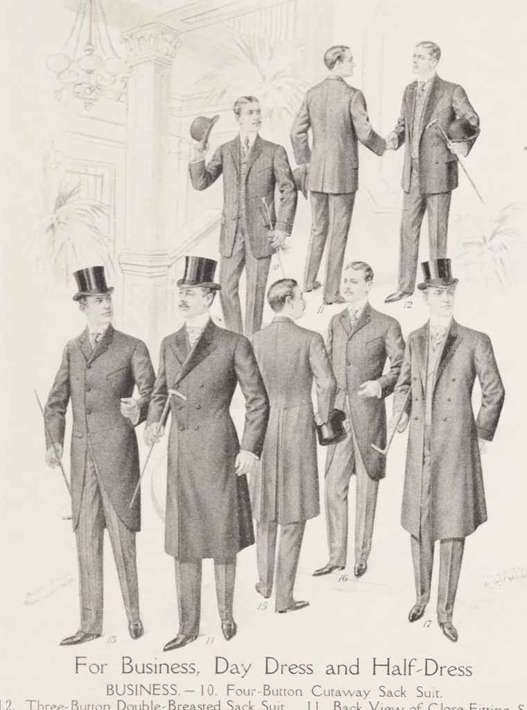 An illustration from W. J. Mahon's catalogs for men's fashions (Fall & Winter, 1905-06 v.2), 1905, leaf 5