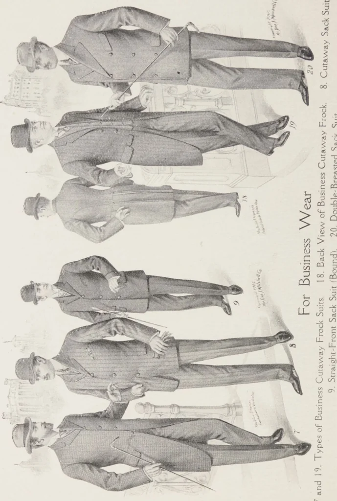 An illustration from W. J. Mahon's catalogs for men's fashions (Fall & Winter, 1905-06 v.2), 1905, leaf 6