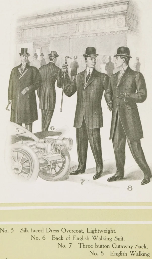 An illustration from W. J. Mahon's catalogs for men's fashions (Fall & Winter, 1906-07), 1906, leaf 10