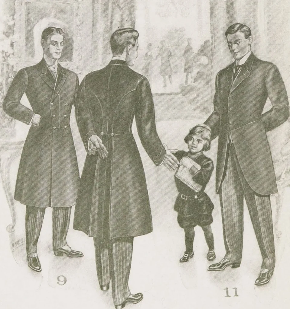 An illustration from W. J. Mahon's catalogs for men's fashions (Fall & Winter, 1906-07), 1906, leaf 12