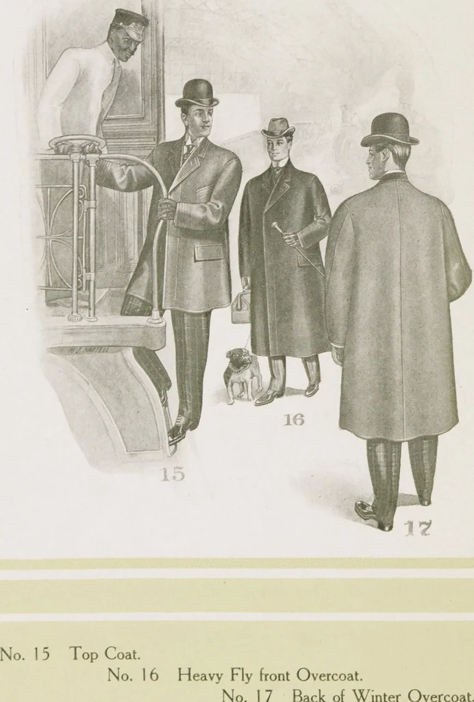 An illustration from W. J. Mahon's catalogs for men's fashions (Fall & Winter, 1906-07), 1906, leaf 16