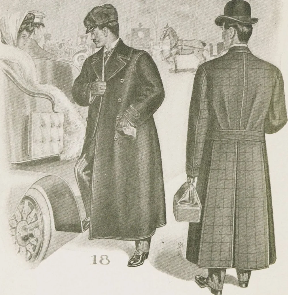 An illustration from W. J. Mahon's catalogs for men's fashions (Fall & Winter, 1906-07), 1906, leaf 18